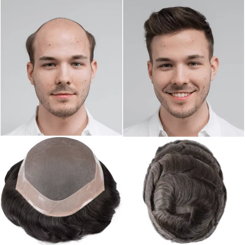 Hommes toupet haute qualité Fine Mono