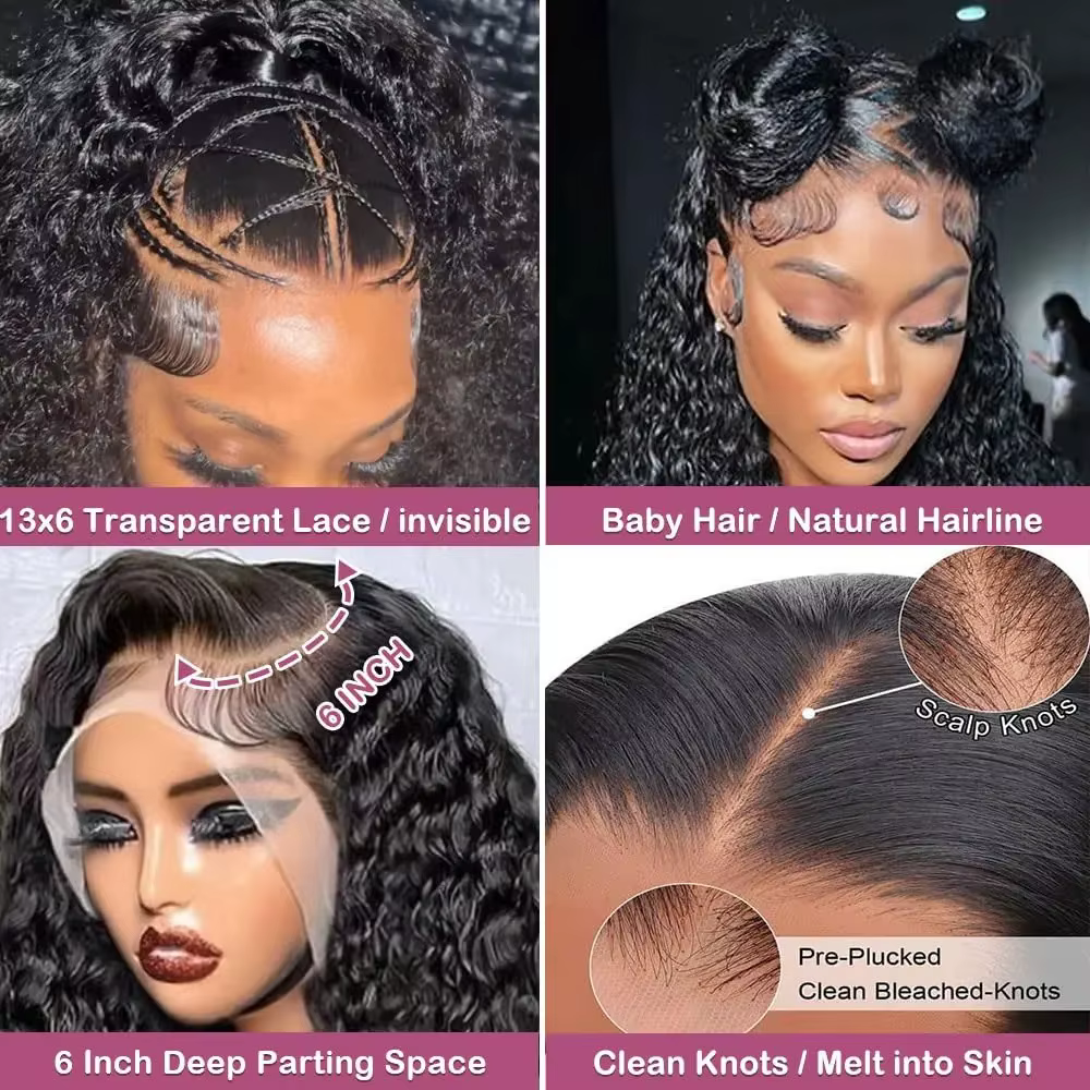 Perruque en cheveux humains vierges Jerry Curly de 34 pouces