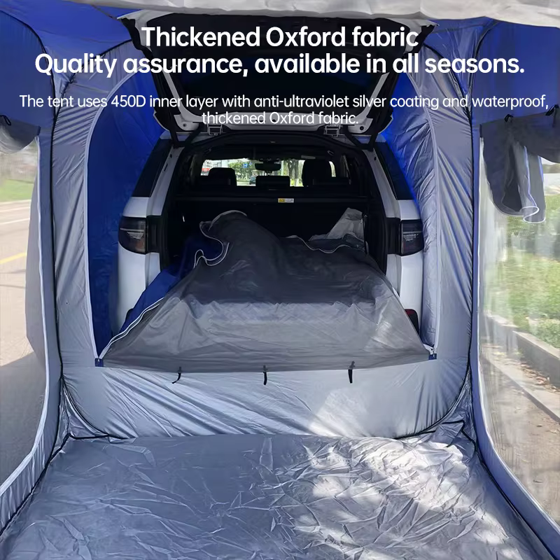 Tente arrière Suv d'extension extérieure pour 5-8 personnes, tente de Camping 190t, coffre monté sur voiture, équipement de Camping