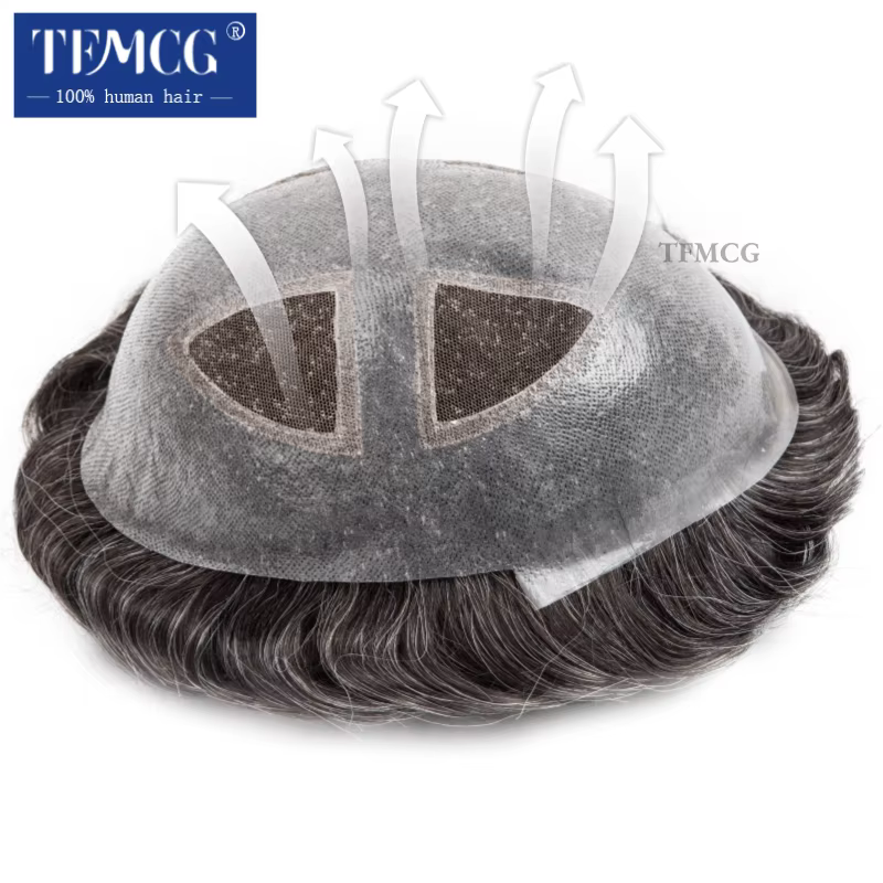 Perruque toupet pour hommes