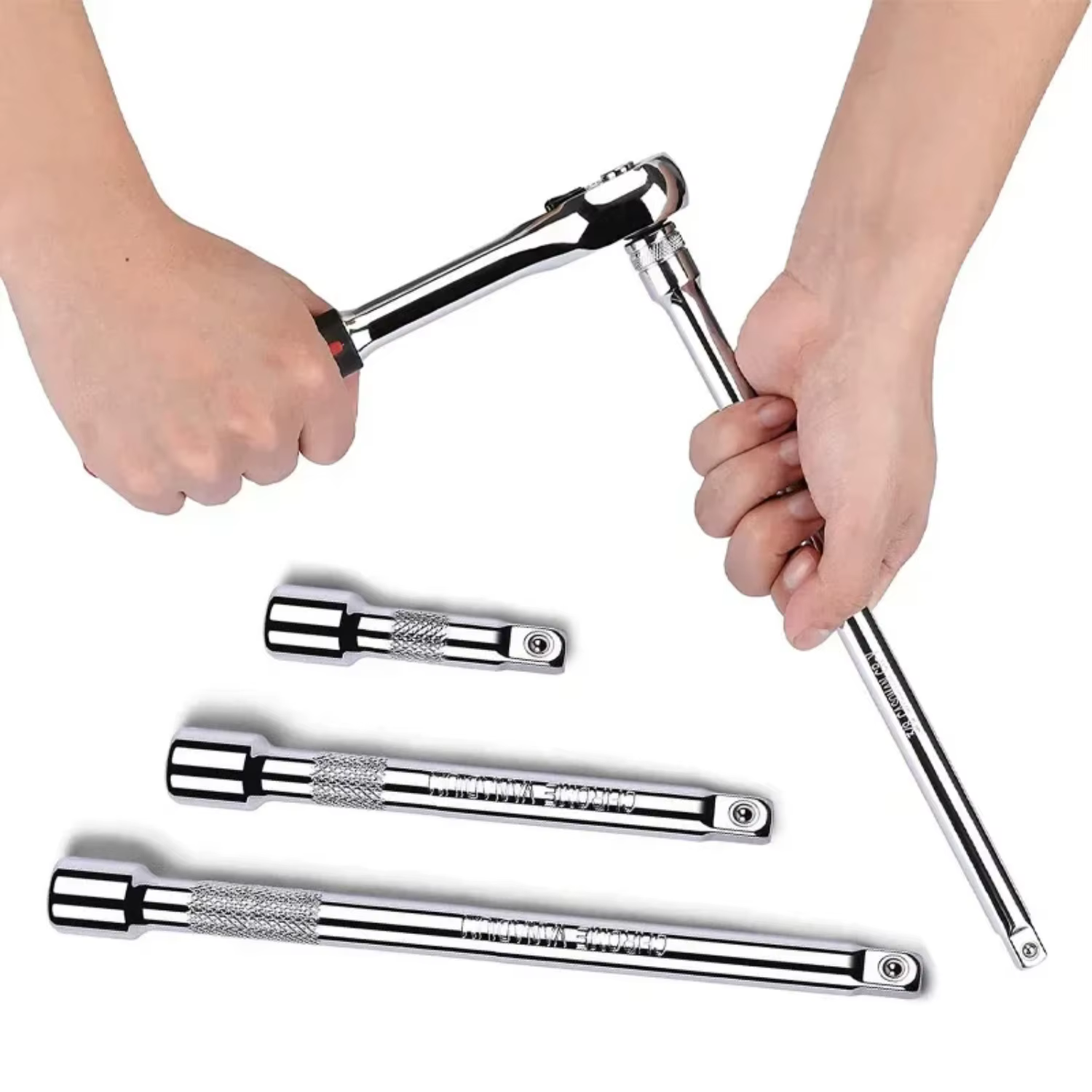 Wobble Extension Bar Socket Adapter Set,Universal Drive Socket Extension Rod for 1/4" 3/8" 1/2" Sleeve Repair Tools