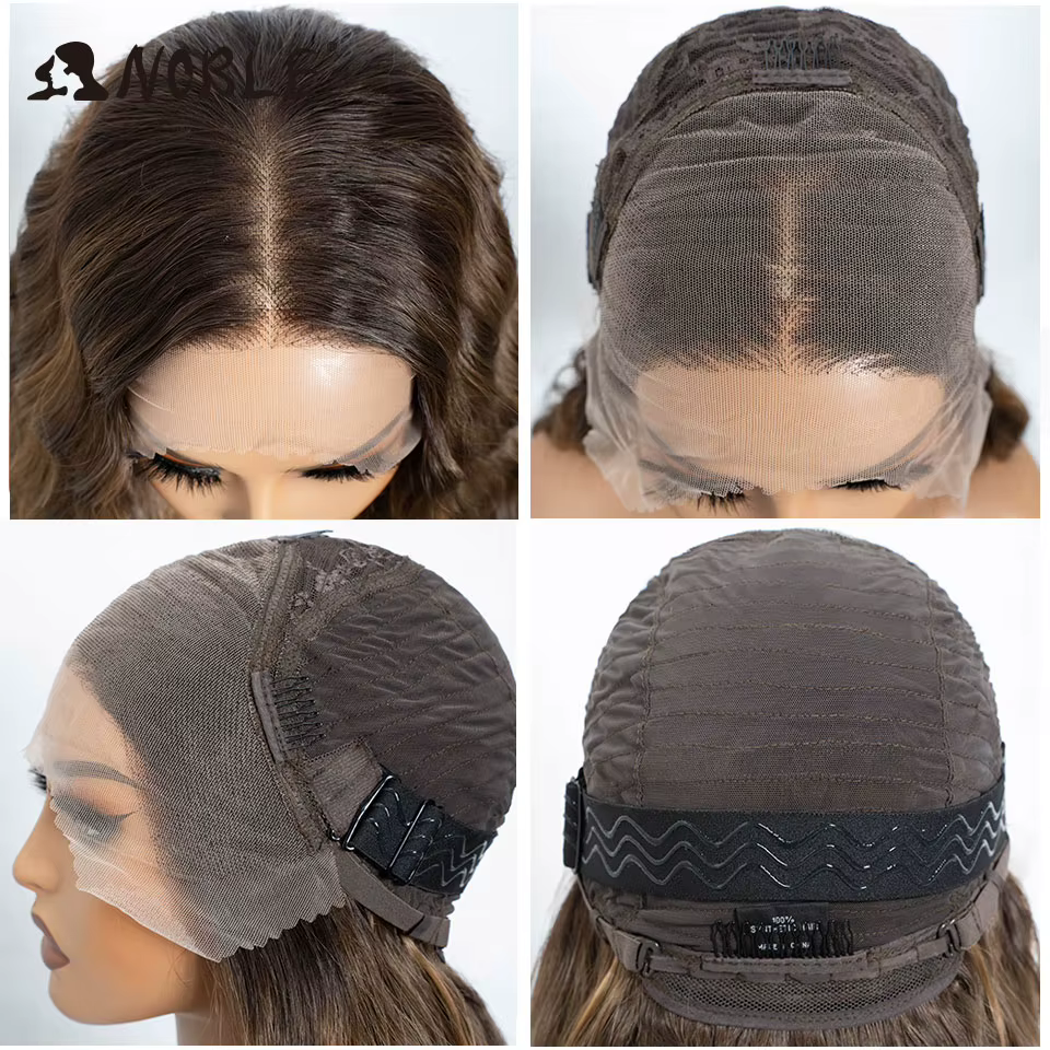 Perruque Lace Front Wig synthétique bouclée Noble