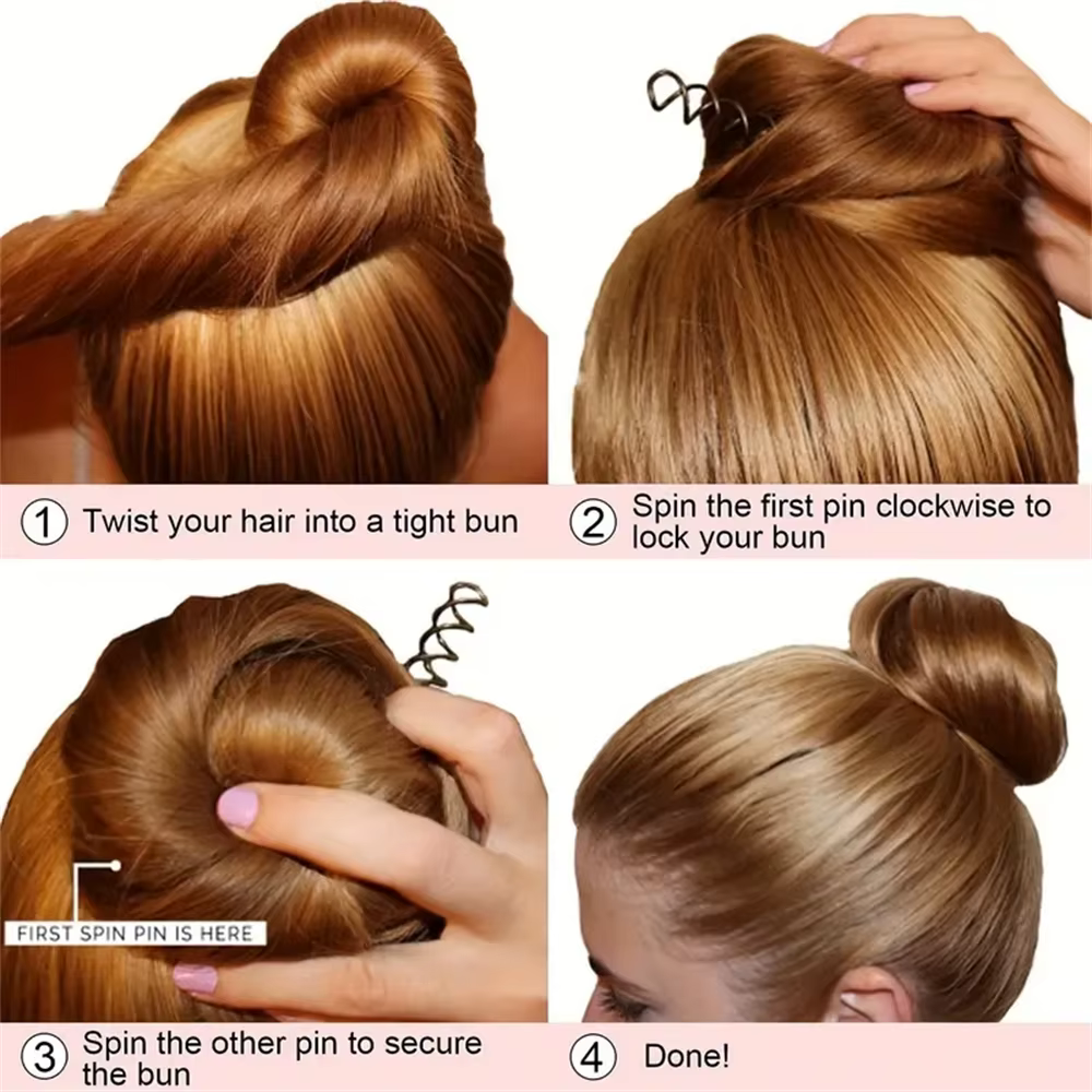 Épingles à cheveux en spirale
