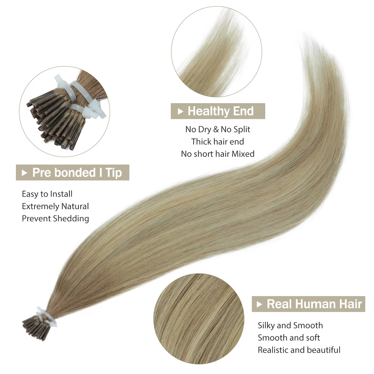 I Tip Extensions de cheveux
