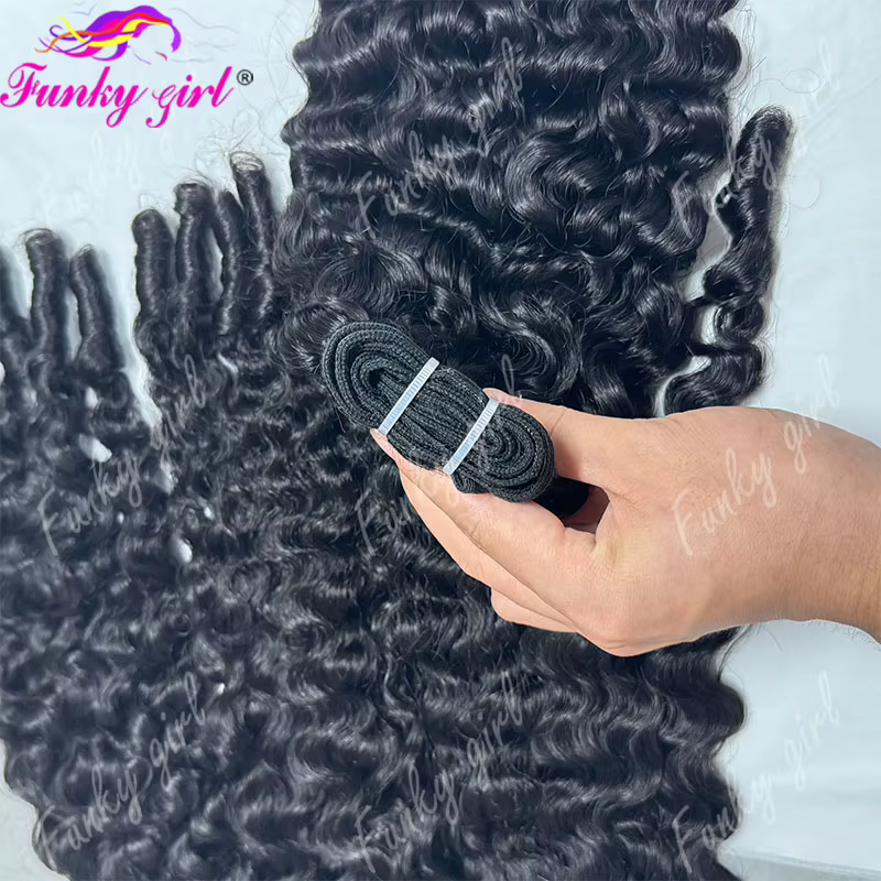 12A Cheveux Humains Bouclés Birmans Non Traités