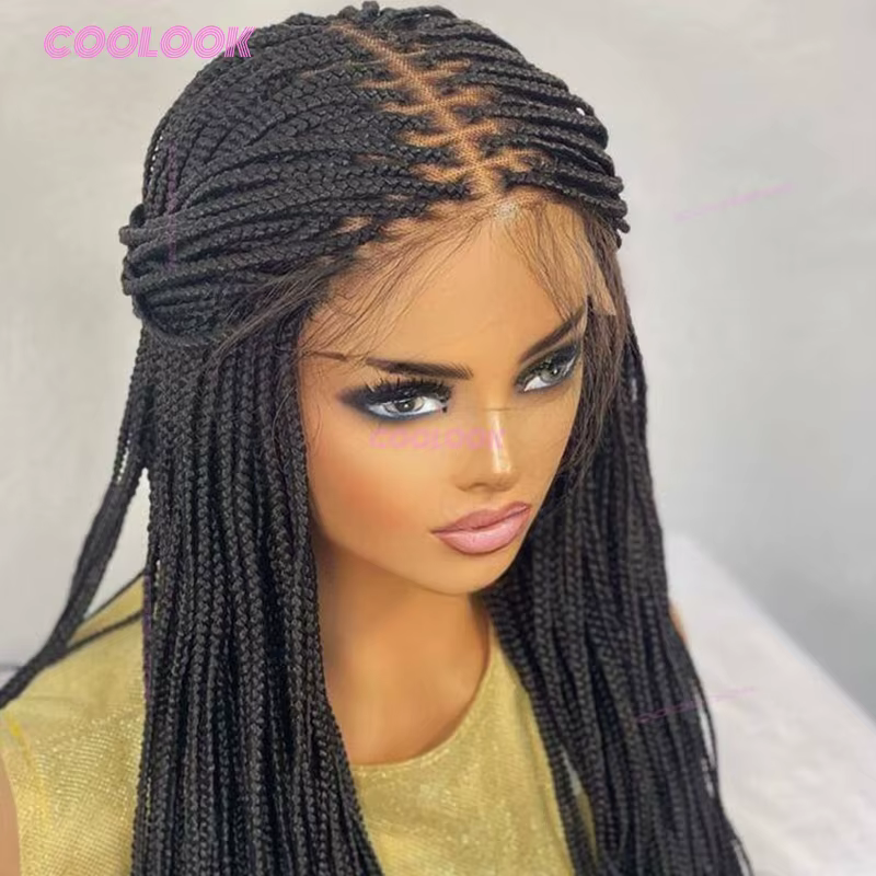 36 "Tenrow tresses dentelle perruque synthétique pleine