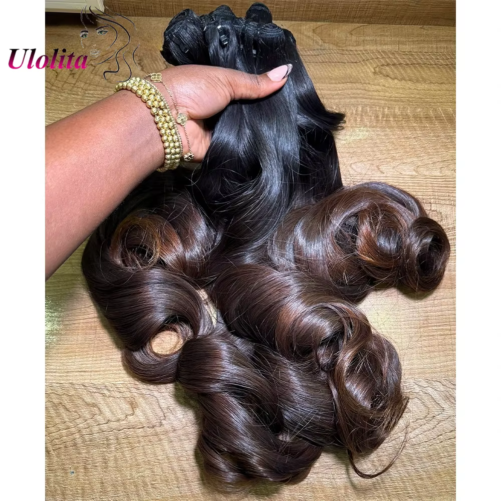 Extensions de cheveux humains ondulés