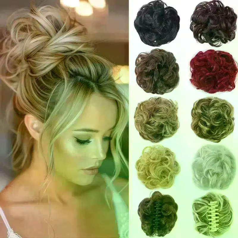 Chignon synthétique à clipser