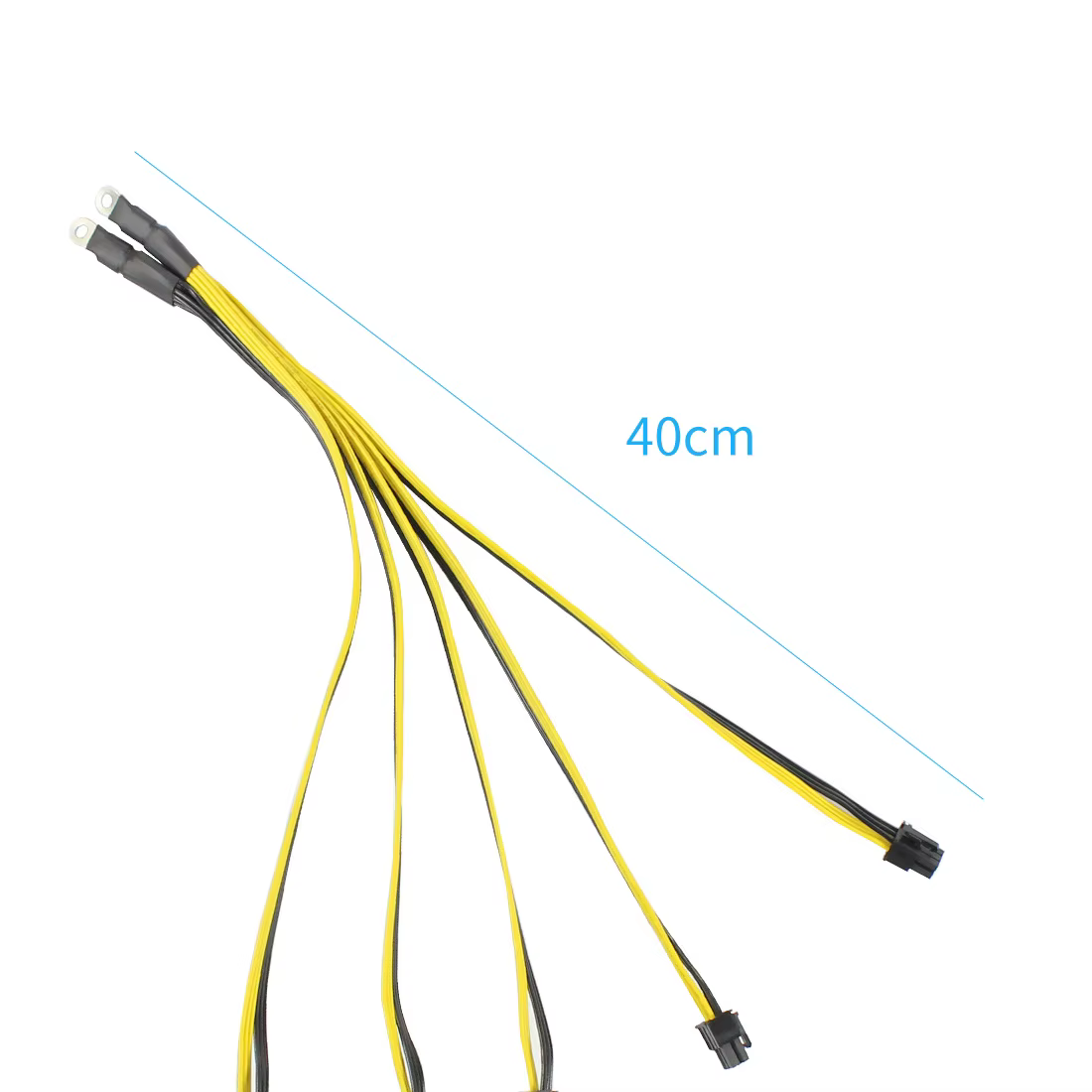 Câble d'extension 40 cm pour BTC Miner Litecoin Ordinateur S7 S9 Alimentation vers 5* PCI-E 6 broches Carte graphique GPU Splitter Câble d'alimentation