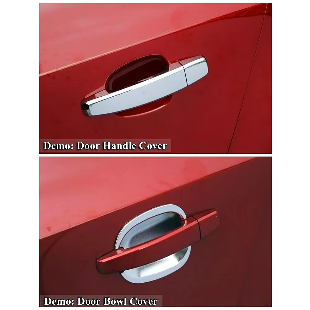 Couvercles de poignée de porte chromés et couvercles de bol de porte, décoration de voiture, oral y Chevrolet Trax, Tracker 2013, 2014, 2015
