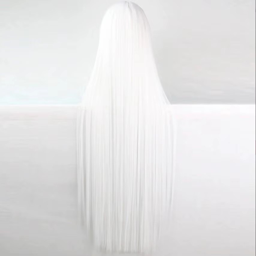 Perruques synthétiques blanches pour femmes