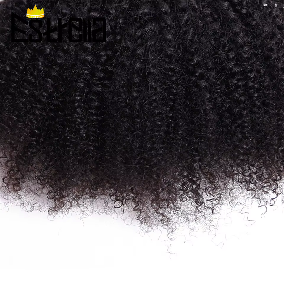 Afro crépus bouclés court Bundle offres de cheveux humains brésilien Remy