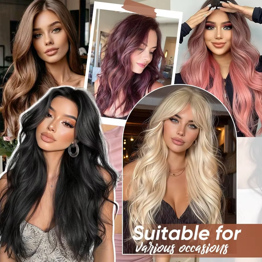 Extensions de cheveux à clipser pour femmes - 3 pièces