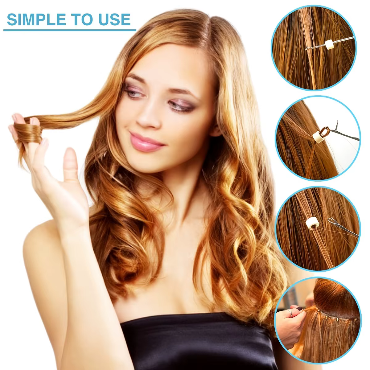 Les outils d'extension de cheveux 3 en 1