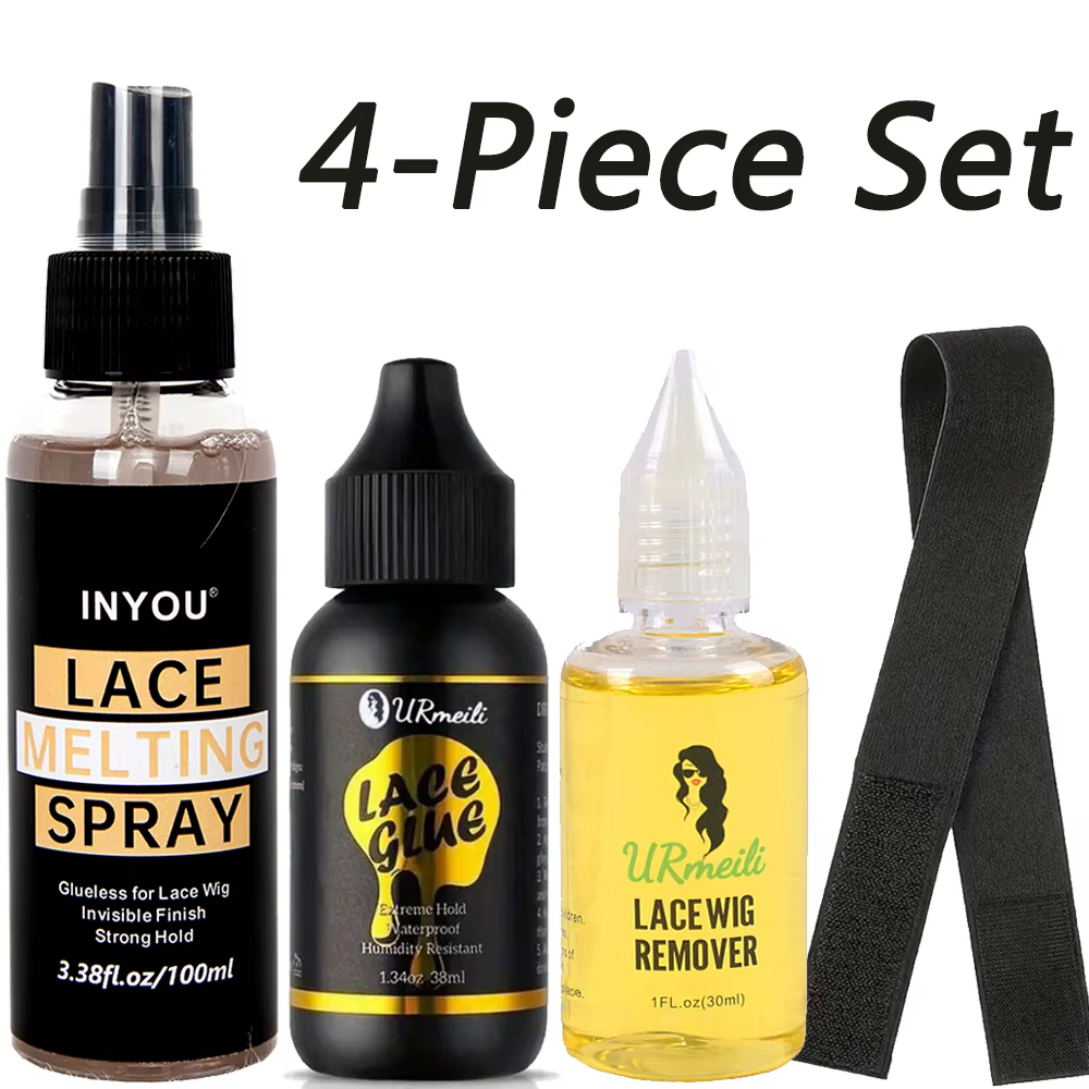 4 pièces accessoire de perruque colle de perruque avant de dentelle