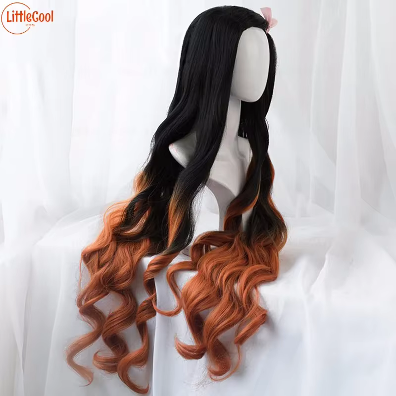 Kamado Nezuko Cosplay Perruque Synthétique