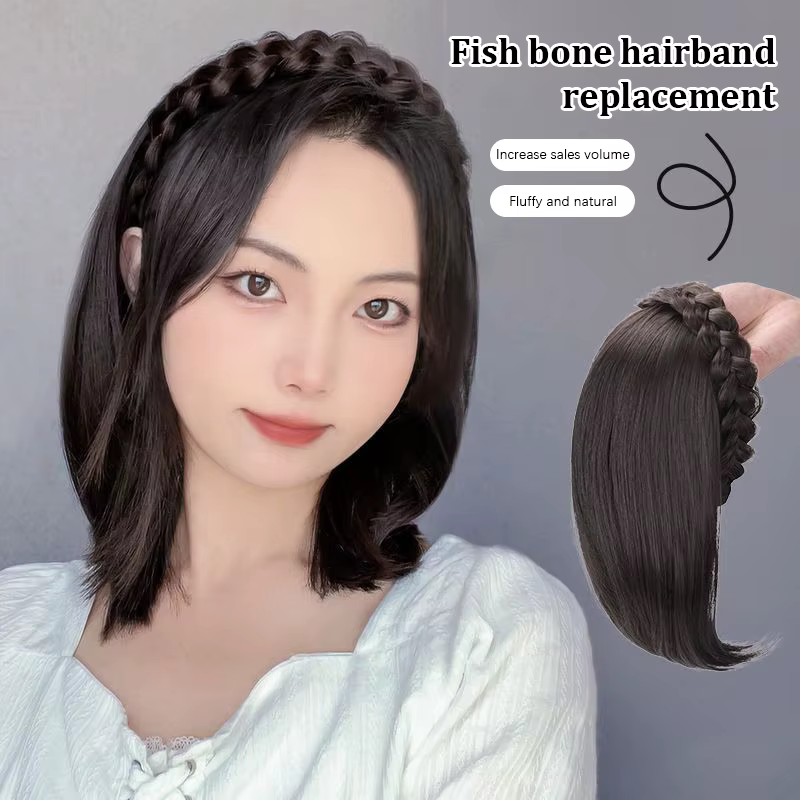 Perruque pour femme bandeau cheveux courts
