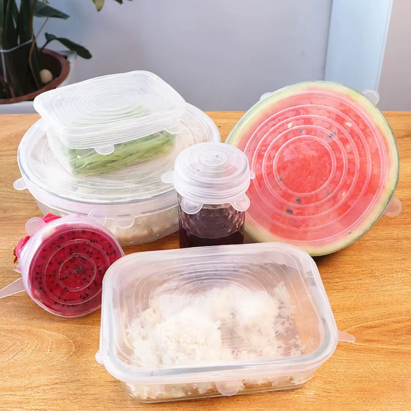 Couvercles en Silicone extensibles, résistants à la chaleur, réutilisables, universels, adaptés aux bols, casseroles, micro-ondes, réfrigérateur, fuite de stockage