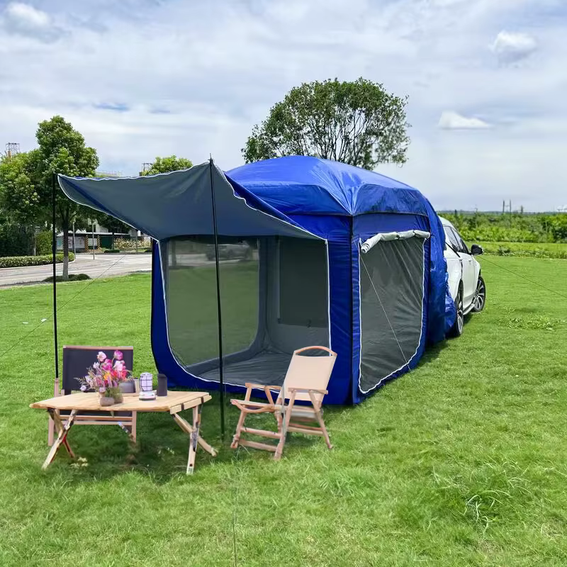 Tente arrière Suv d'extension extérieure pour 5-8 personnes, tente de Camping 190t, coffre monté sur voiture, équipement de Camping