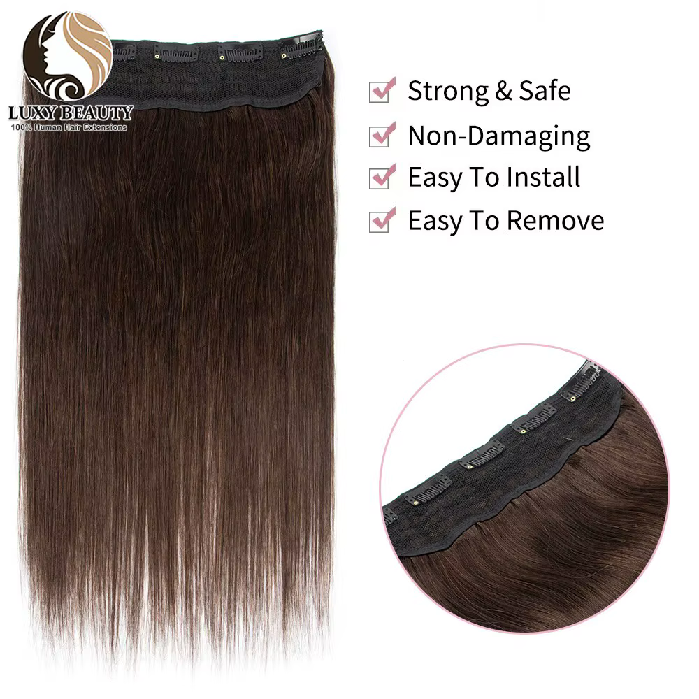 Extensions de cheveux naturels Remy à Clip blond