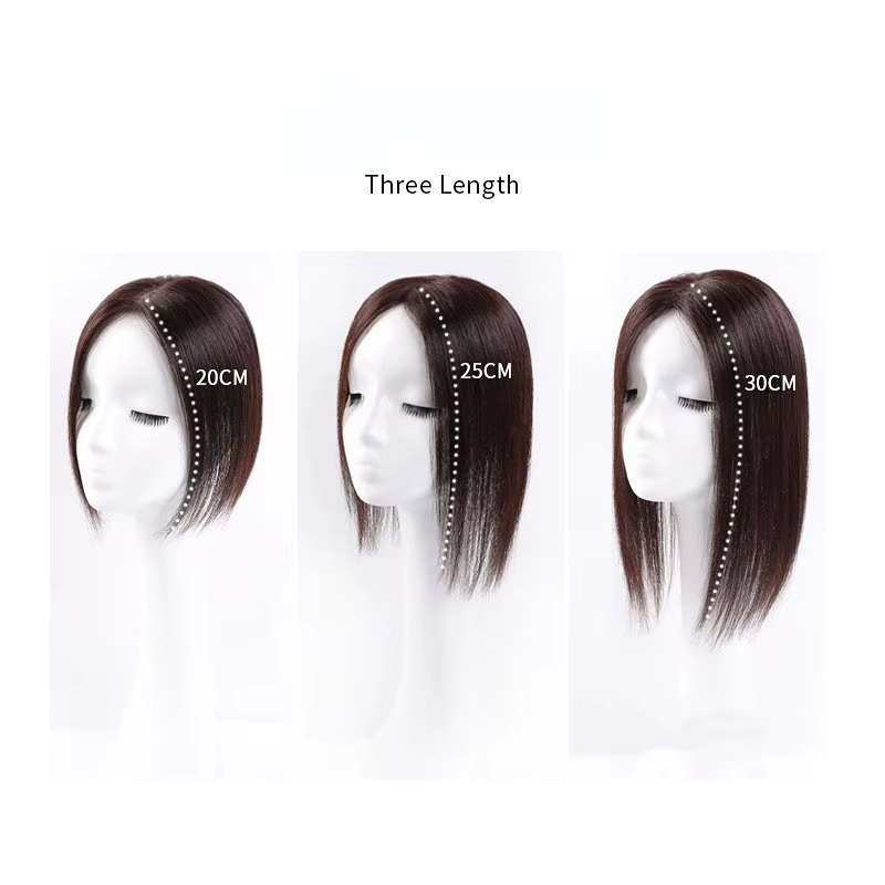 Livraison rapide Topper de cheveux 100% humains | Perruque à clipser pour femme | Couleurs ombrées 1B/613 2/27 | Stock