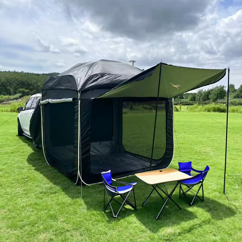 Tente arrière Suv d'extension extérieure pour 5-8 personnes, tente de Camping 190t, coffre monté sur voiture, équipement de Camping