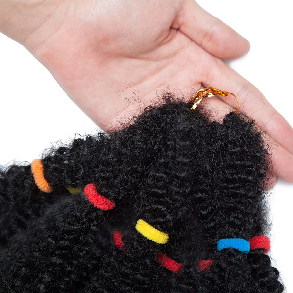 Afro crépus cheveux pré étiré