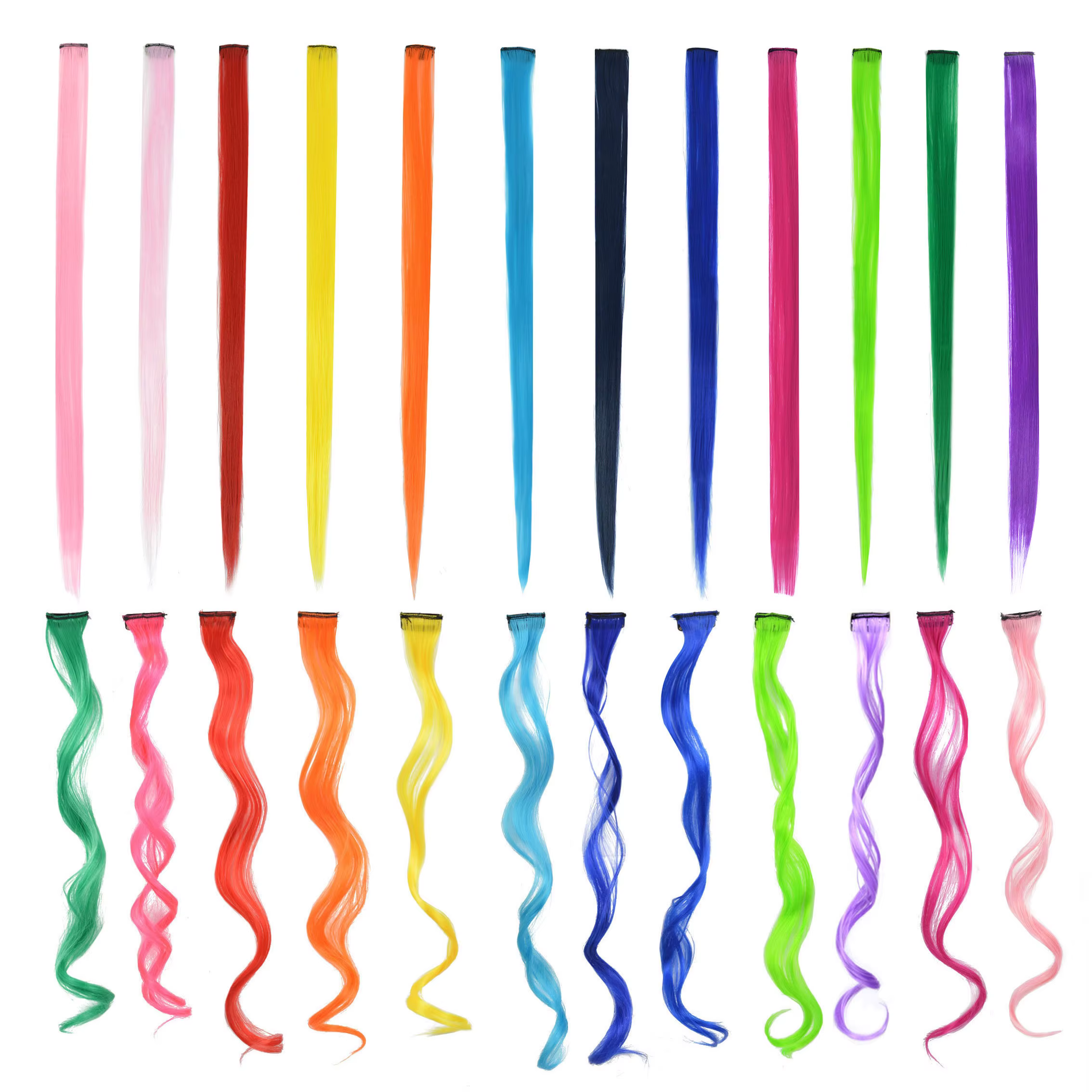 Extensions de cheveux synthétiques à clipser
