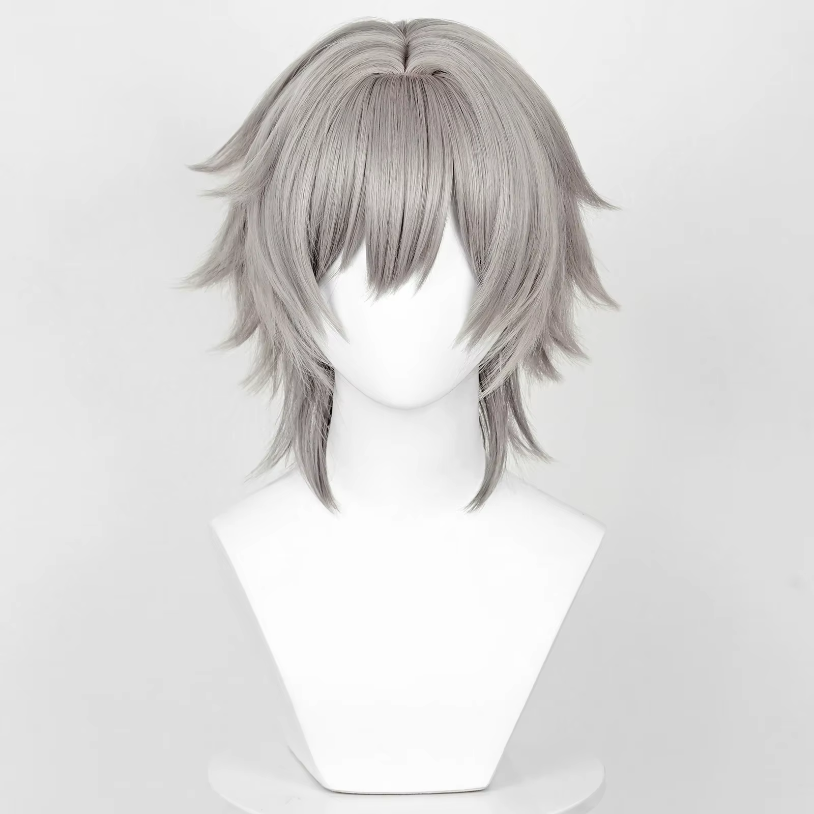 Jeu Honkai: Star Rail Trailblazer Caelus Stelle Cosplay perruques avec frange synthétique longue courte droite gris cheveux perruque pour la fête