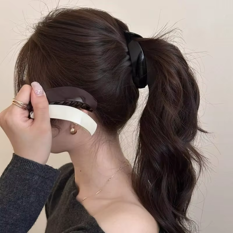 Élégantes pinces à cheveux banane françaises à forte adhérence