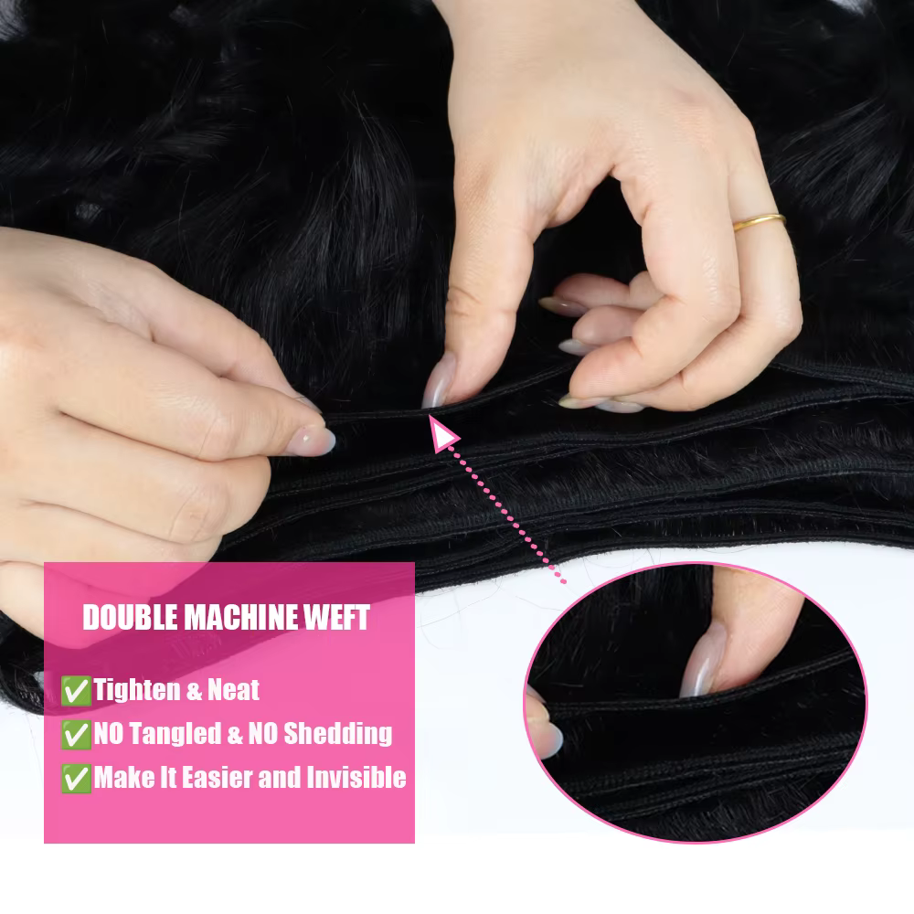 Extensions de cheveux humains 100% naturels