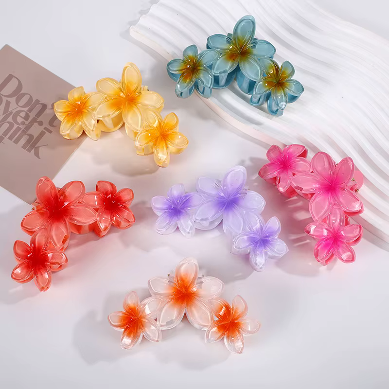 11CM 3 Frangipanier fleur couleur unie dégradé