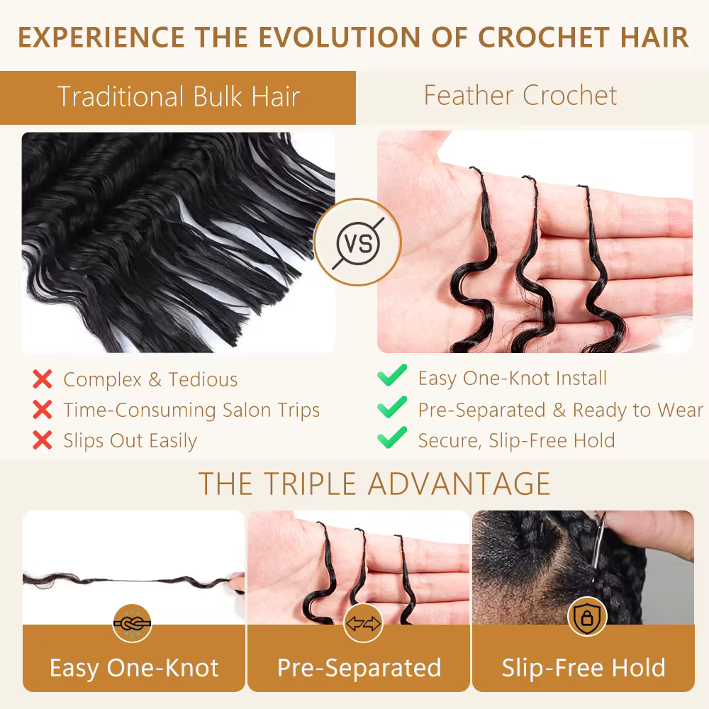 Extensions de cheveux humains bouclés birmans au crochet