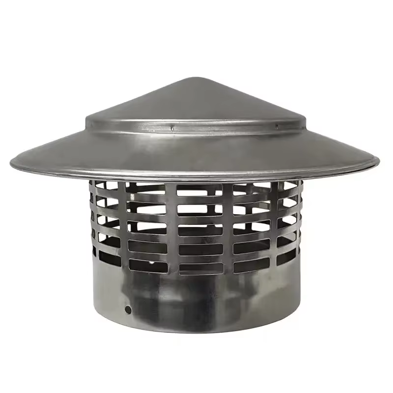 Capuchon d'extérieur tendance en acier inoxydable, sortie d'air frais, tuyau de toit, capot d'accès, anti-insectes, mur extérieur tendance, 75mm, 160mm, 200mm