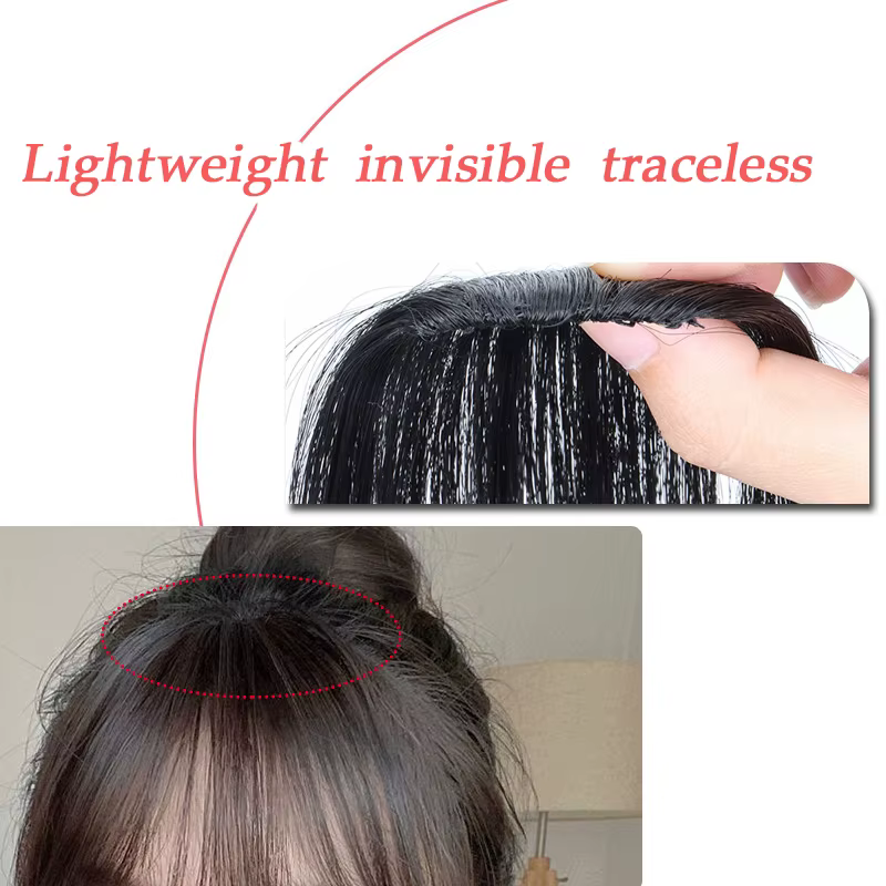 Perruque à frange à clipser | Cheveux synthétiques