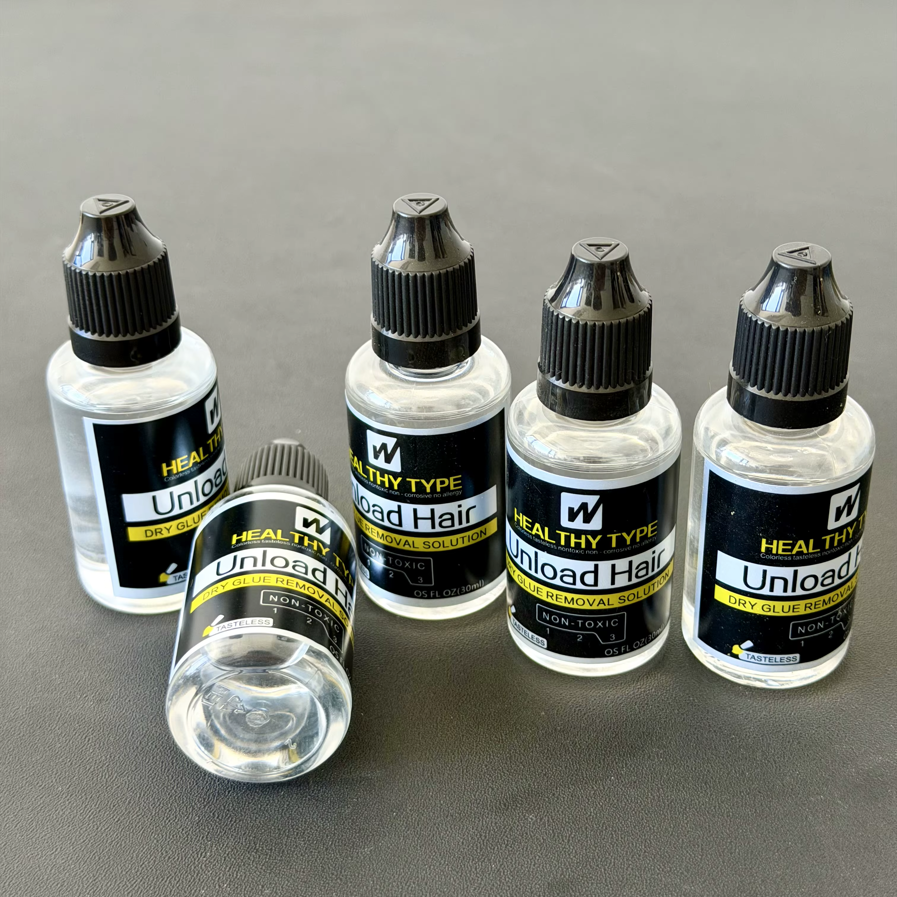 Lot de 5/3/1 pièces – Dissolvant de colle pour extensions capillaires 30 ml – Solution non toxique à action rapide pour perruques à bandes et à lacets
