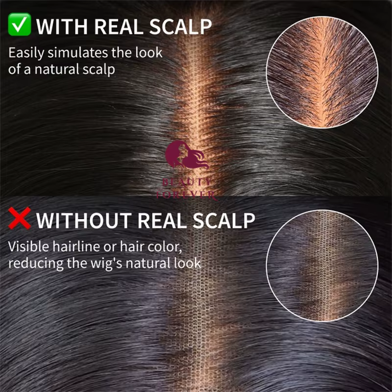 Beauty Forever HD véritable cuir chevelu sans colle perruque de cheveux humains 13x4 Bye Bye noeuds HD dentelle frontale