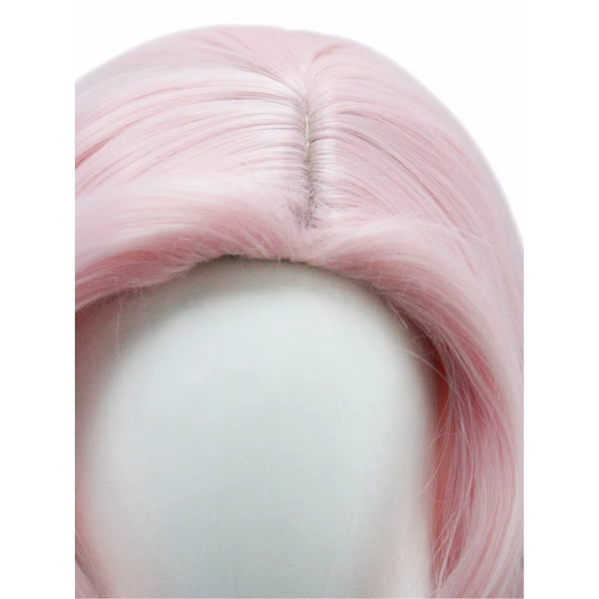 Perruque synthétique longue et bouclée rose à franges - Pour le cosplay de Fluttershy de My Little Pony