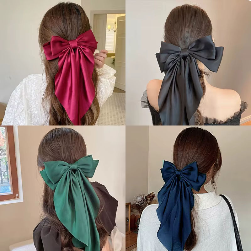 Pince à cheveux en mousseline de soie pour femmes
