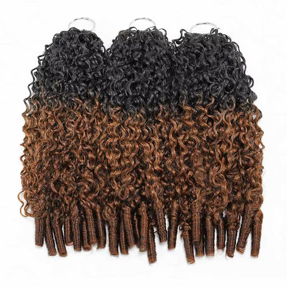 Extensions de tresses au Crochet en plumes bouclées birmans de 3e génération