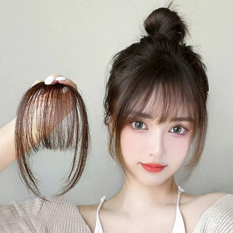Faux Air frange cheveux Extension à clips