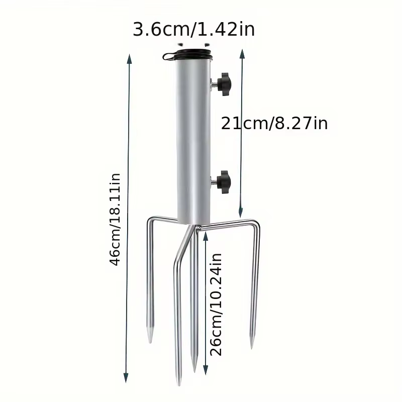 Structure de tente de camping avec piquets de fixation au sol - Une structure robuste adaptée pour la terrasse, le jardin, la plage et l'extérieur.