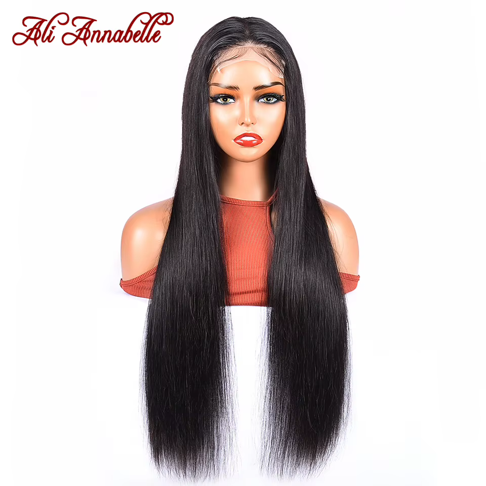 Ali Annabelle sans colle perruques de cheveux humains 4x4 13x4 pleine dentelle frontale