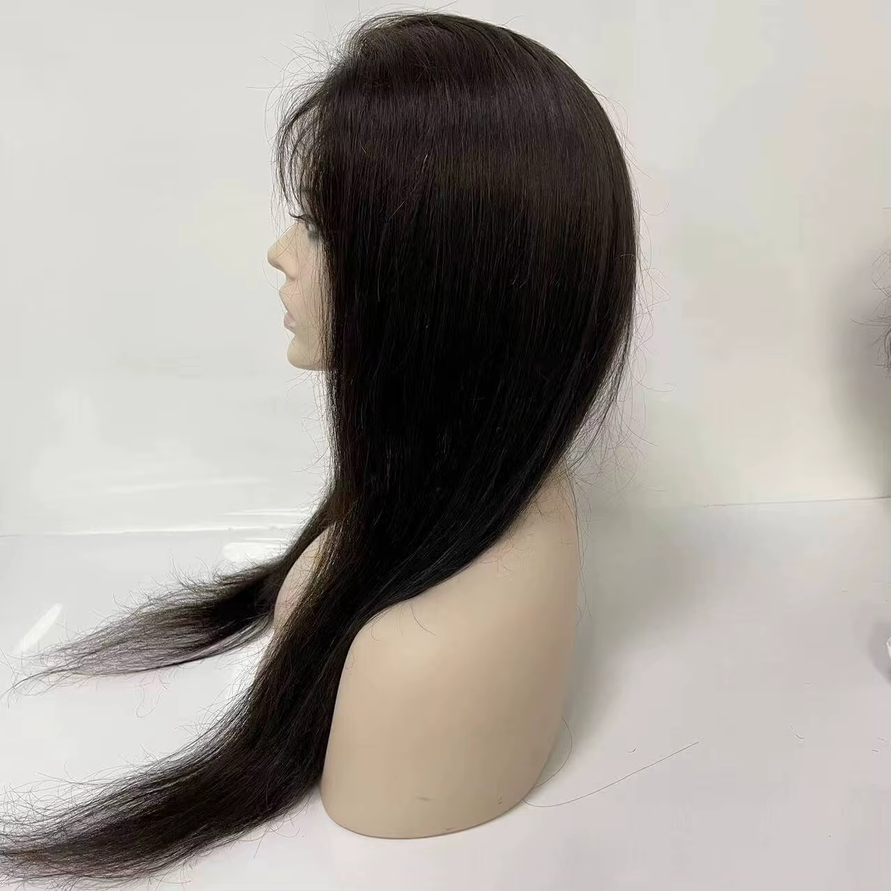 Perruques de cheveux humains à Base nouée en Pu pour femmes