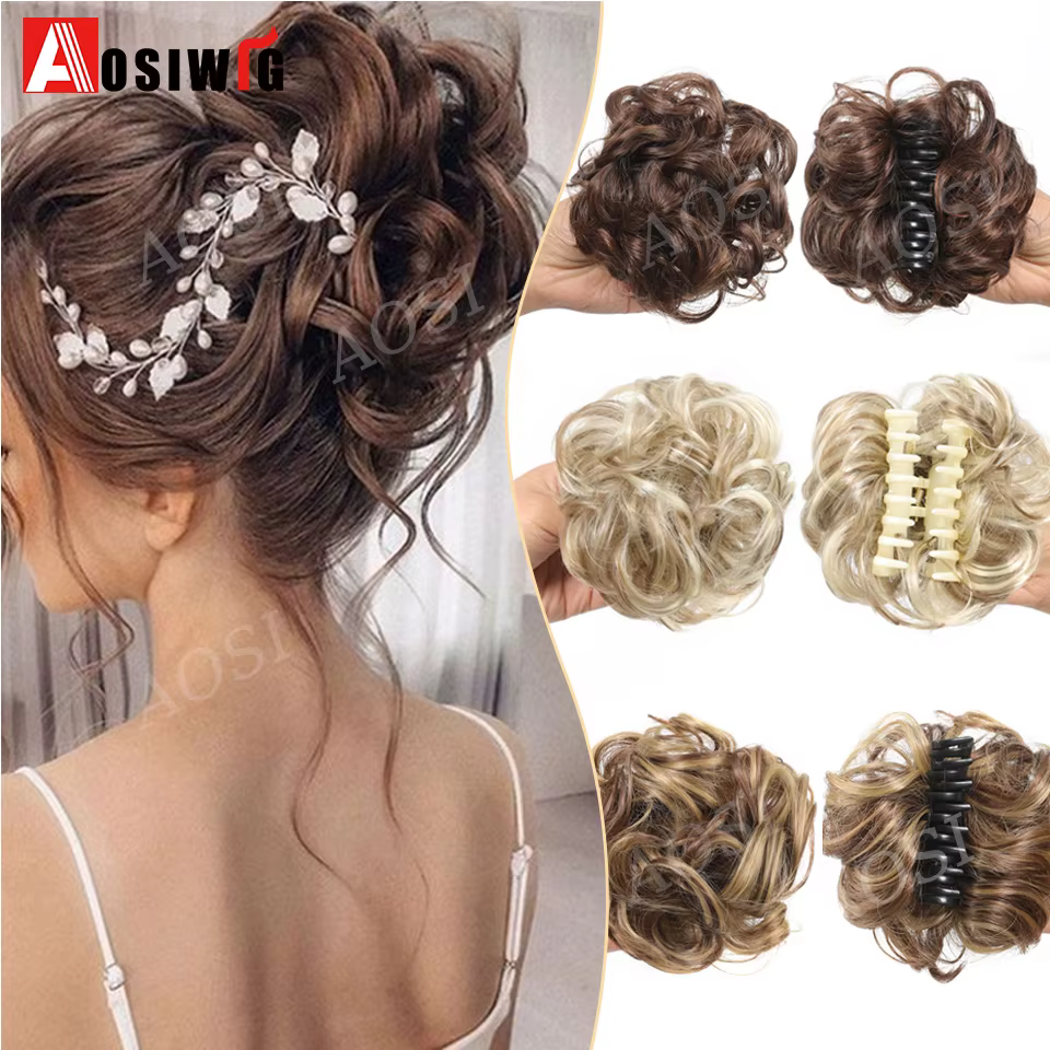 Chignon Synthétique à réinitialisation pour Queue de Cheval