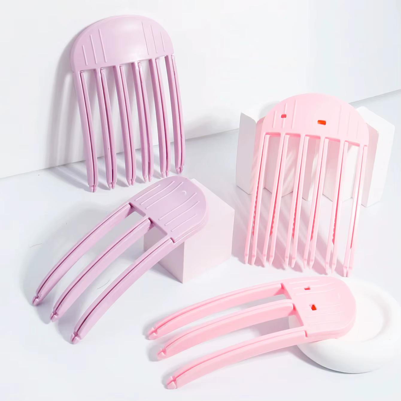 Pinces volumisantes en plastique pour cheveux - Sans plis