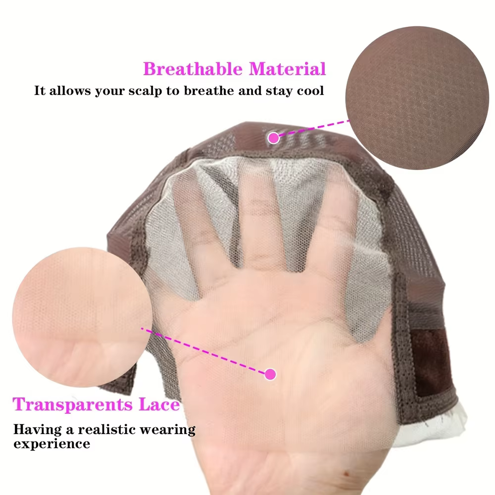 Bonnet de perruque invisible en dentelle respirante