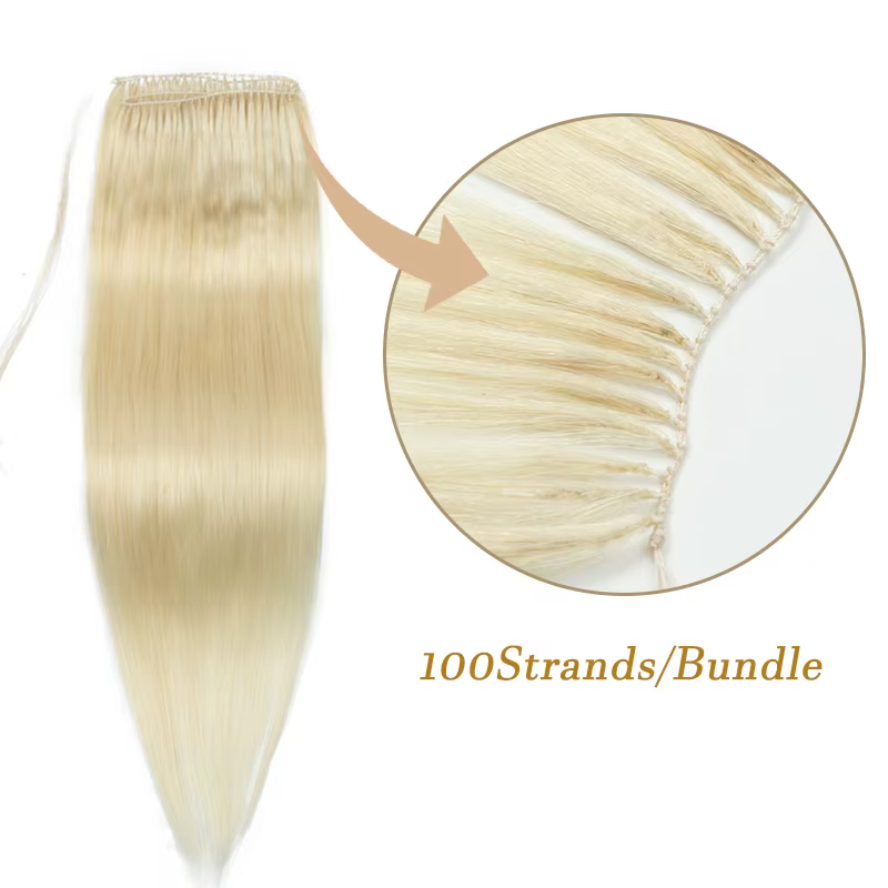 Extensions de cheveux invisibles en plumes
