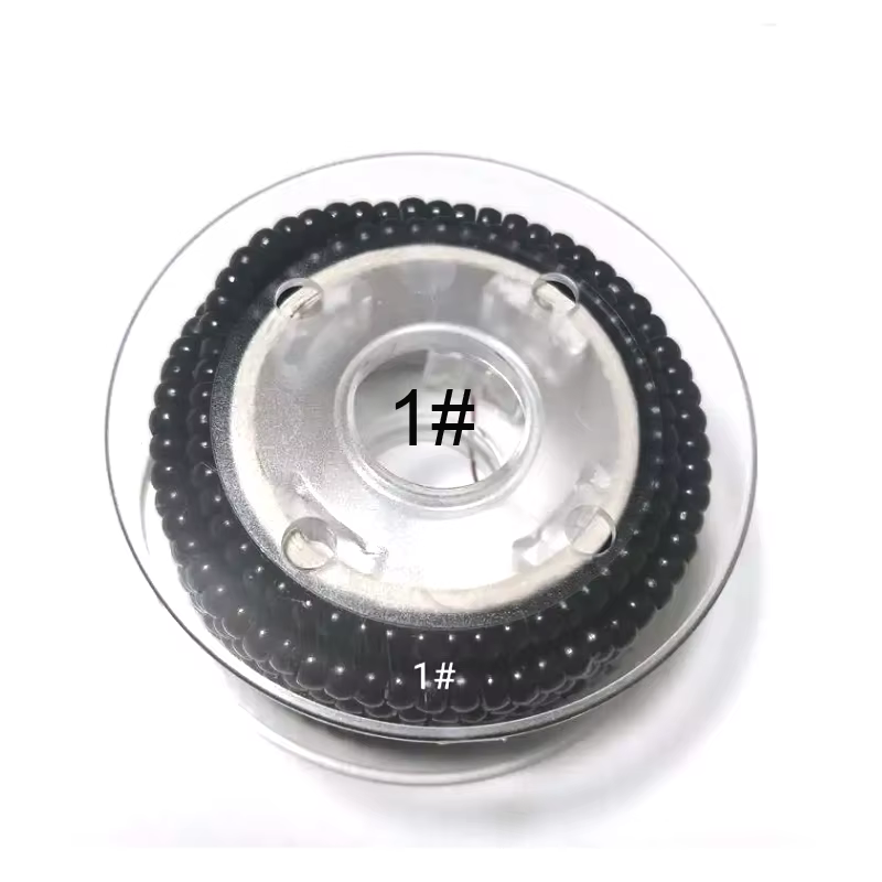 500 pièces Extension de cheveux préchargés Nano anneaux perles doublées de Silicone 4.0x2.0x2.5mm taille