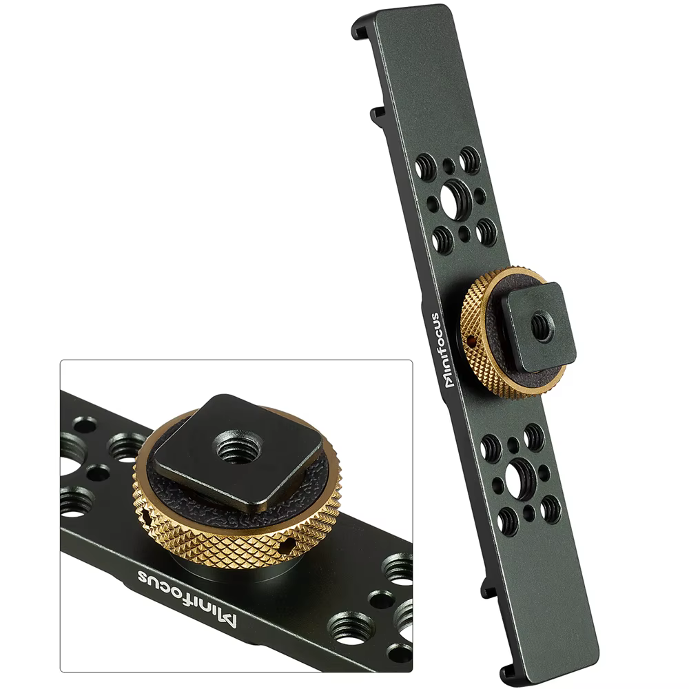Triple support de montage de chaussure froide en aluminium, 3 barres d'extension de chaussure chaude pour appareil photo DSLR sans miroir, Microphone, Flash vidéo Led Vlogging